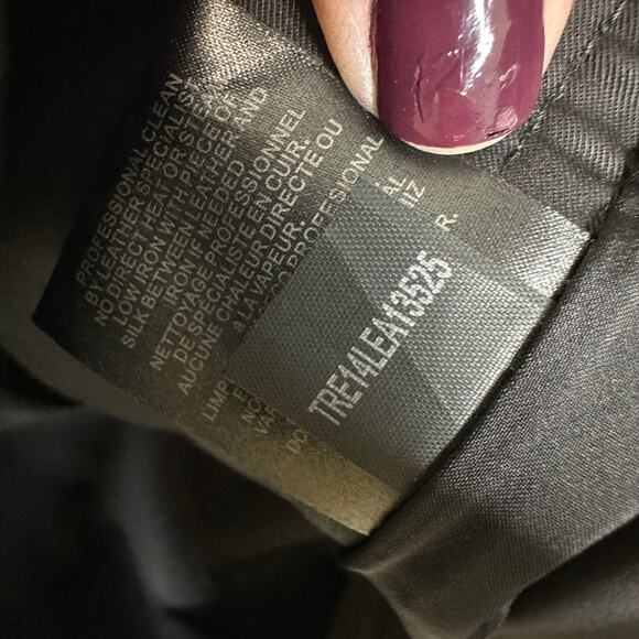 Tibi Lamb Leather Navy & Black Mini Sheath Dress Women’s Size 6 - Picture 6 of 10